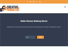 Tablet Screenshot of creativeandproductive.com